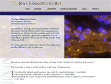 Tablet Screenshot of iowaglaucoma.org